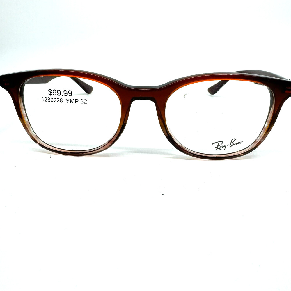 Ray-Ban Unisex Brown RB 5356 5767 52 19 145 Eyeglasses Plastic Frame H10494
